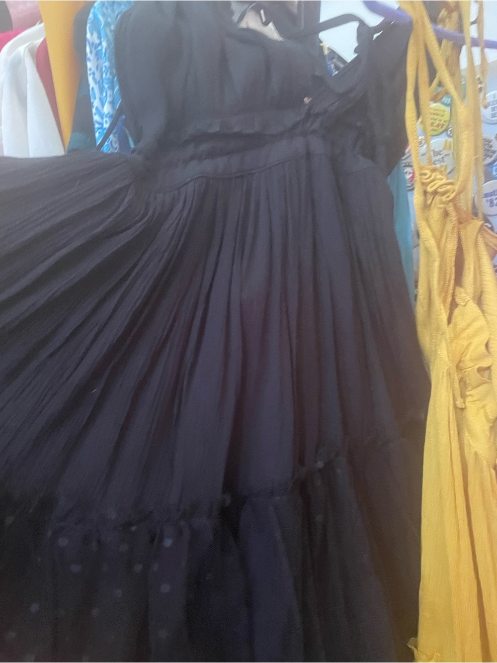 Large Summer Dresses Coral, Lavender, Mustard, Black, Turquoise, + Grey XL - Picture 5 of 7